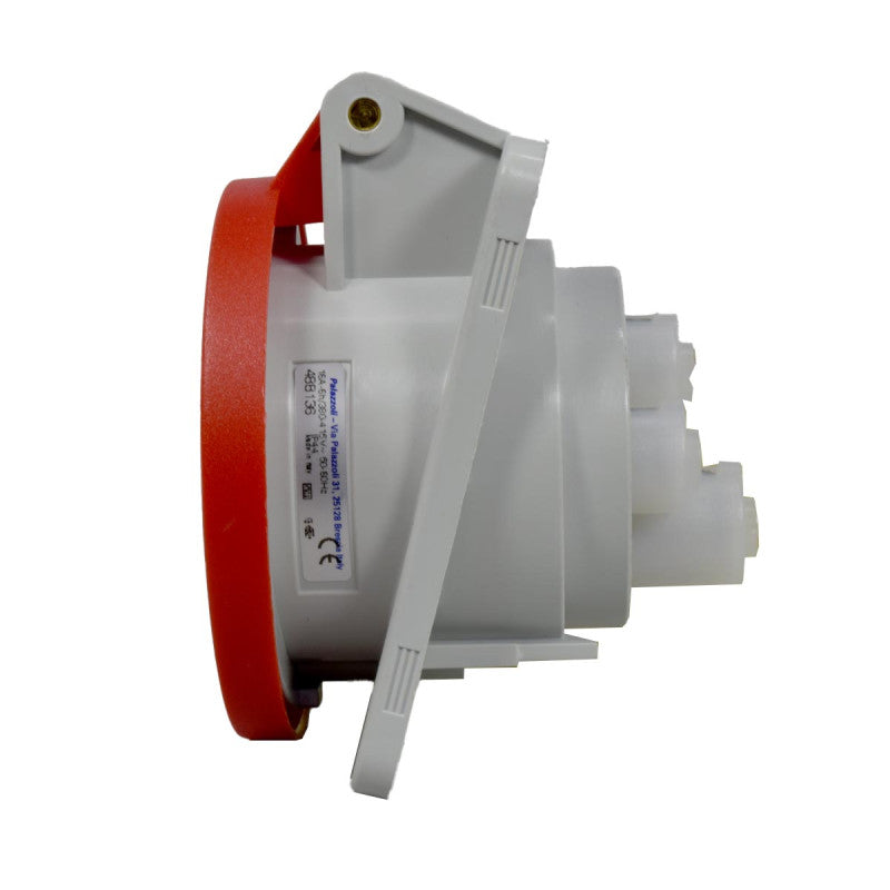 Toma Incrustar 16A 3P + T 6H IP44 415V Rojo TOPTER PALAZZOLI
