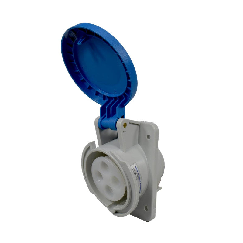 Toma Incrustar 16A 3P + T 9H IP44 250V Azul TOPTER PALAZZOLI