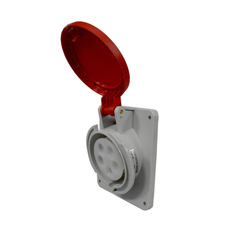 Toma Incrustar 16A 3P+N+T 6H IP44 415V Rojo TOPTER PALAZZOLI