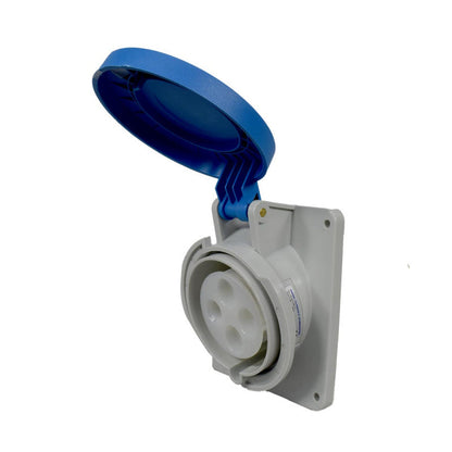 Toma Incrustar 32A 3P + T 9H IP44 250V Azul TOPTER PALAZZOLI