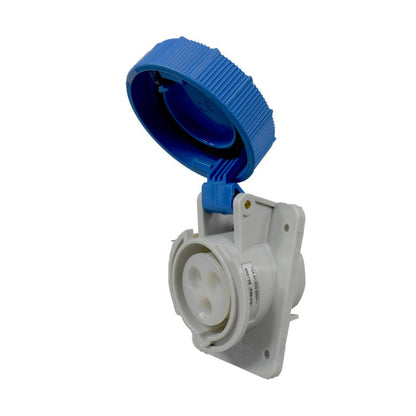 Toma Incrustar 16A 2P + T 6H IP67 250V Azul TOPTER PALAZZOLI
