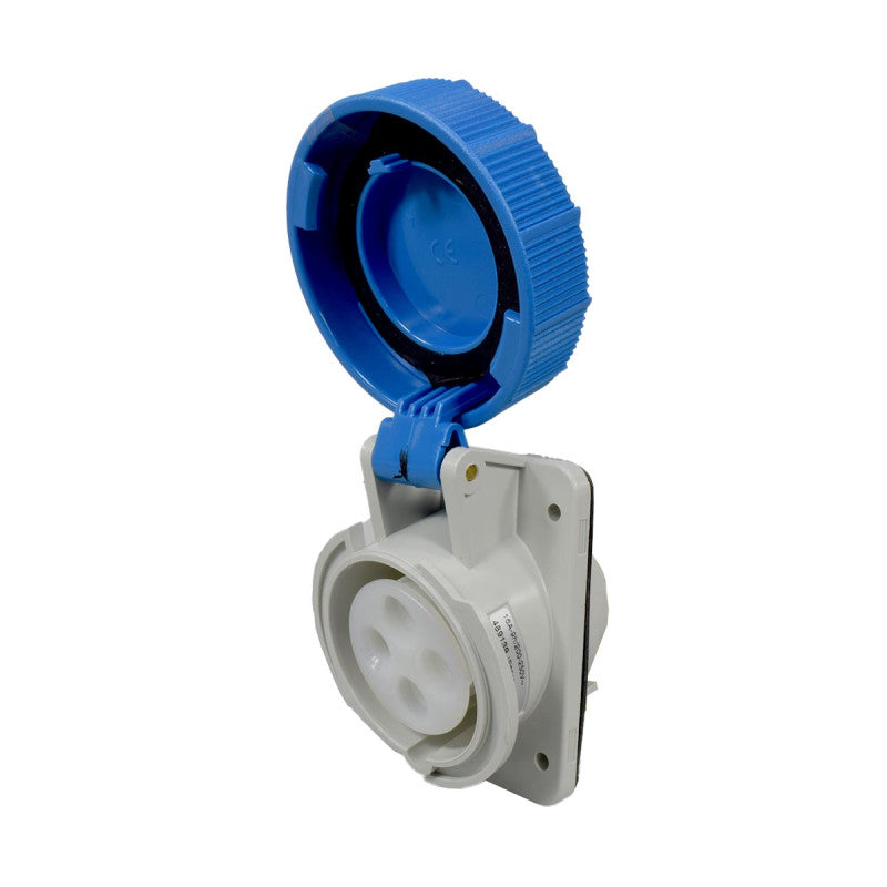 Toma Incrustar 16A 3P + T 9H IP67 250V Azul TOPTER PALAZZOLI