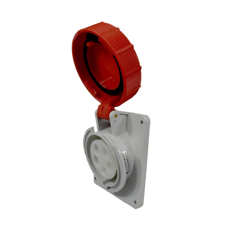 Toma Incrustar 16A 3P+N+T 6H IP67 415V Rojo TOPTER PALAZZOLI