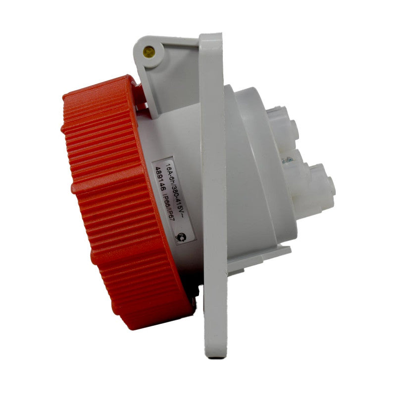 Toma Incrustar 16A 3P+N+T 6H IP67 415V Rojo TOPTER PALAZZOLI