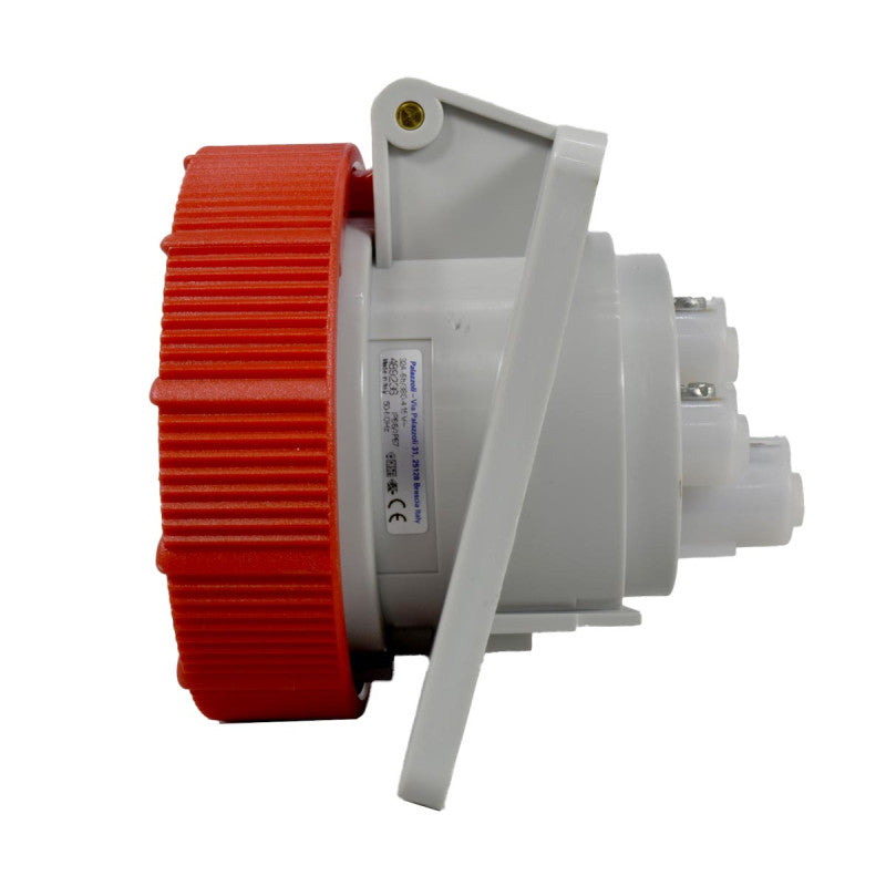 Toma Incrustar 32A 3P + T 6H IP67 415V Rojo TOPTER PALAZZOLI