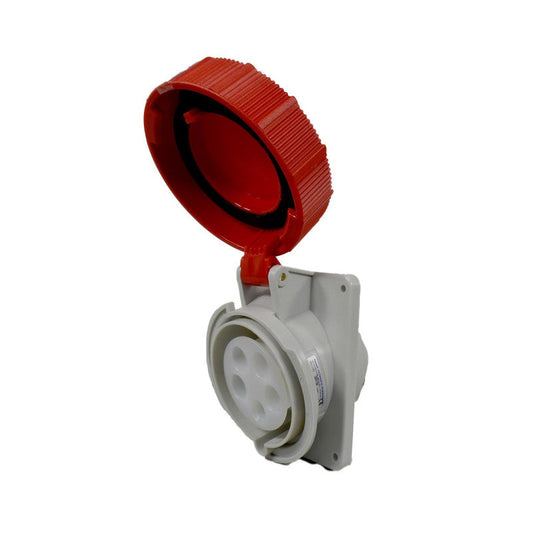 Toma Incrustar 32A 3P+N+T 6H IP67 415V Rojo TOPTER PALAZZOLI