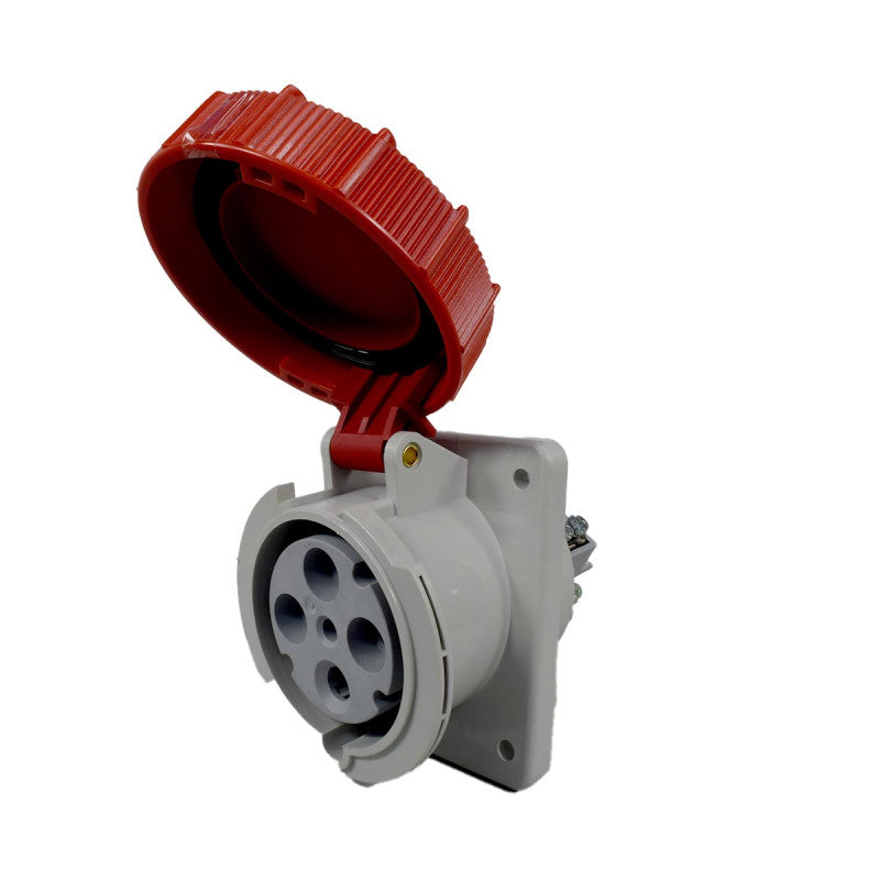 Toma Incrustar 63A 3P + T 6H IP67 415V Rojo TOPTER PALAZZOLI