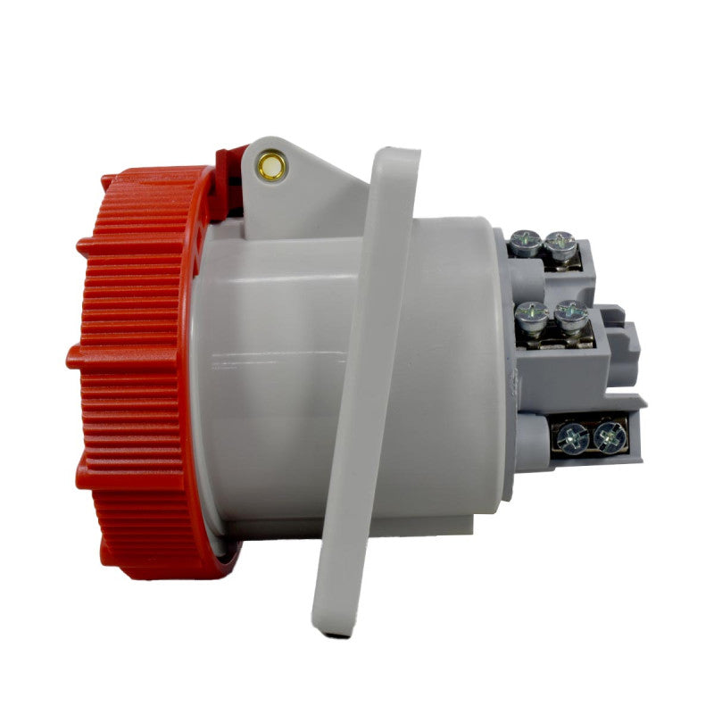 Toma Incrustar 63A 3P + T 6H IP67 415V Rojo TOPTER PALAZZOLI