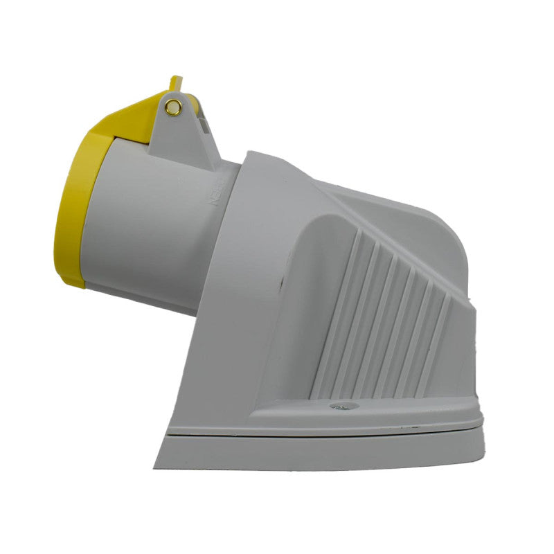 Toma Sobreponer 16A 2P + T 4H IP44 130V Amarillo TOPTER PALAZZOLI