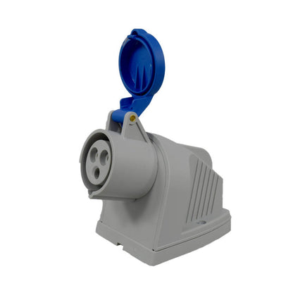 Toma Sobreponer 16A 2P + T 6H IP44 250V Azul TOPTER PALAZZOLI