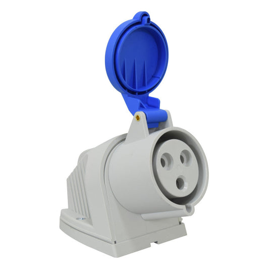 Toma Sobreponer 32A 2P + T 6H IP44 250V Azul TOPTER PALAZZOLI