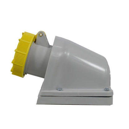 Toma Sobreponer 16A 2P + T 4H IP67 130V Amarillo TOPTER PALAZZOLI