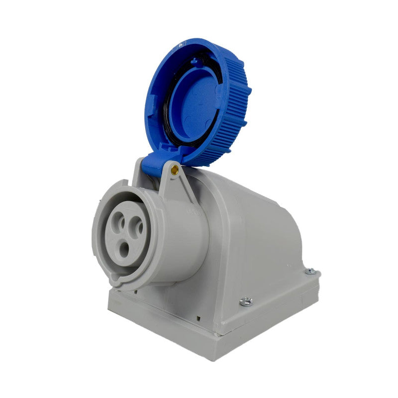 Toma Sobreponer 16A 2P + T 6H IP67 250V Azul TOPTER PALAZZOLI