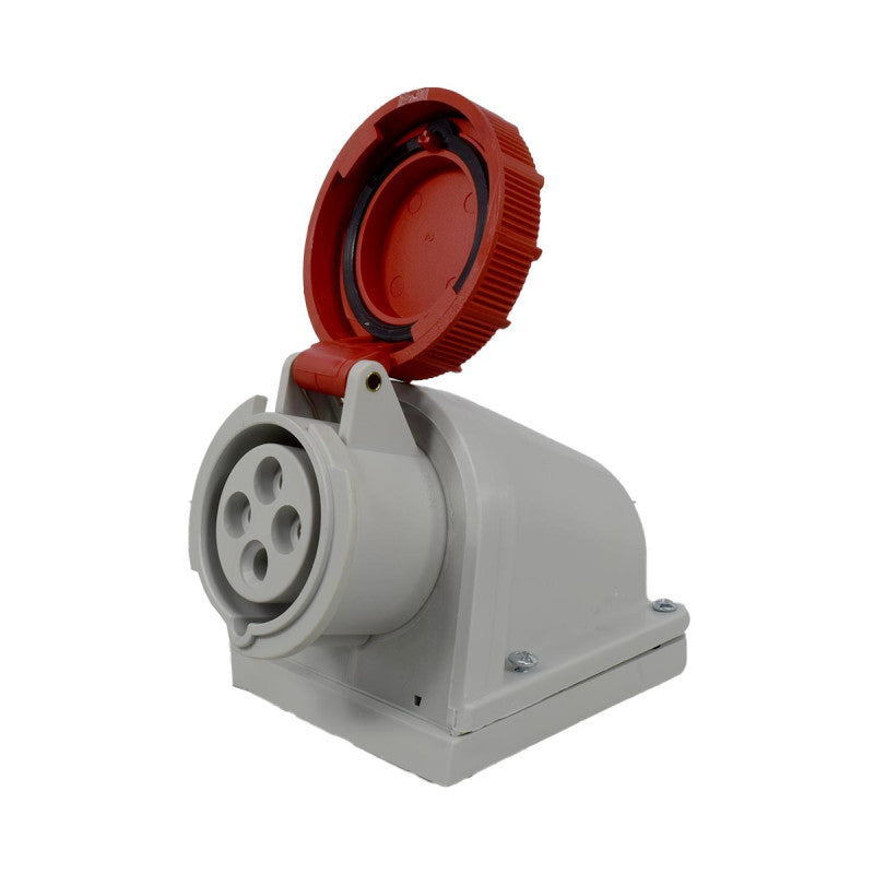 Toma Sobreponer 16A 3P + T 6H IP67 415V Rojo TOPTER PALAZZOLI