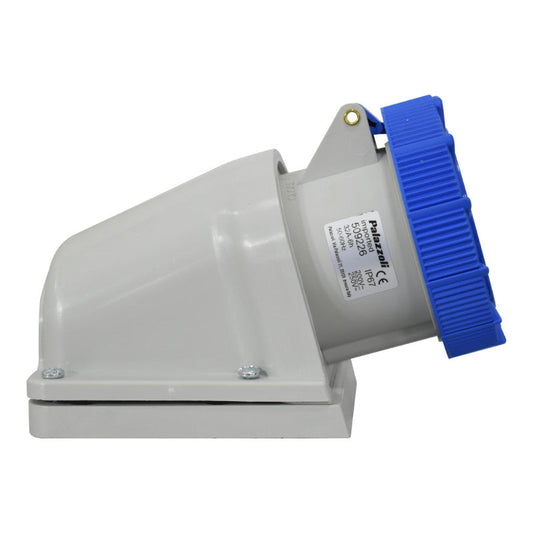 Toma Sobreponer 32A 2P + T 4H IP67 130V Amarillo TOPTER PALAZZOLI