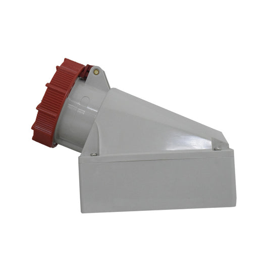 Toma Sobreponer 63A 3P + T 6H IP67 415V Rojo TOPTER PALAZZOLI