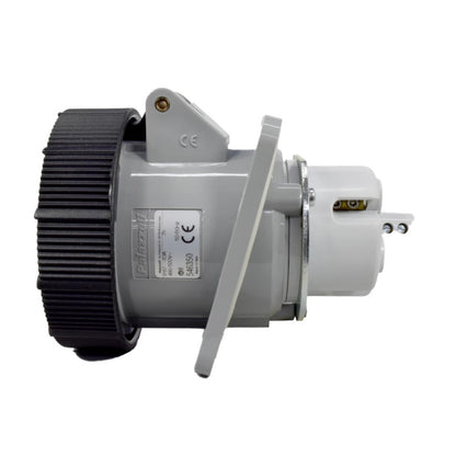 Toma Incrustar 63A 3P + T 7H IP67 500V Negro CEE PALAZZOLI