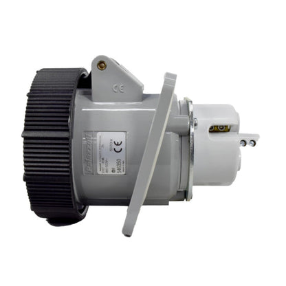 Toma Incrustar 63A 3P + T 7H IP67 500V Negro CEE PALAZZOLI