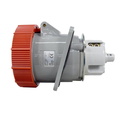 Toma Incrustar 125A 3P + T 6H IP67 415V Rojo CEE PALAZZOLI