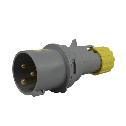 Clavija 16A 2P + T 4H IP44 130V Amarillo MULTIMAX PALAZZOLI
