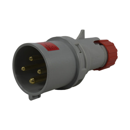 Clavija 32A 3P + T 6H IP44 415V Rojo MULTIMAX PALAZZOLI