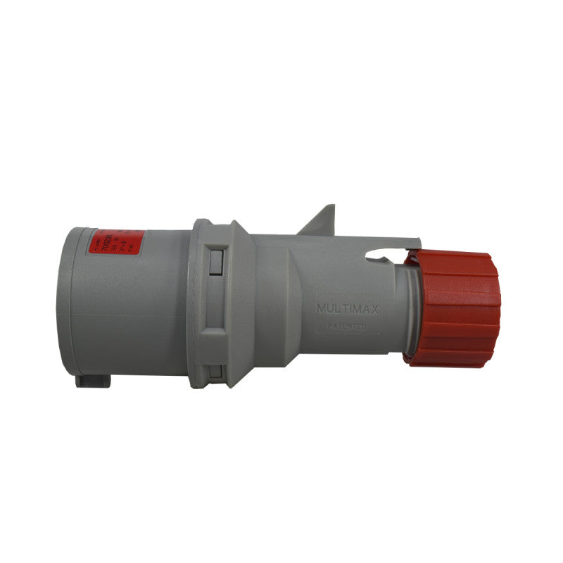 Clavija 32A 3P + T 6H IP44 415V Rojo MULTIMAX PALAZZOLI