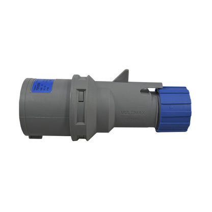 Clavija 32A 3P + T 9H IP44 250V Azul MULTIMAX PALAZZOLI