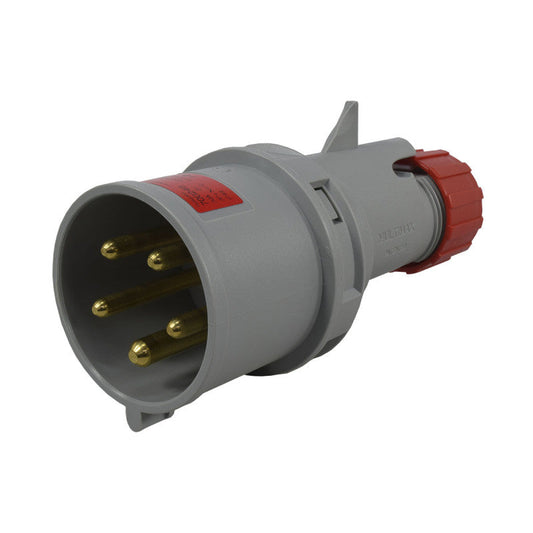 Clavija 32A 3P+N+T 6H IP44 415V Rojo MULTIMAX PALAZZOLI