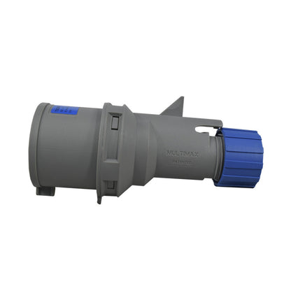 Clavija 32A 3P+N+T 9H IP44 250V Azul MULTIMAX PALAZZOLI