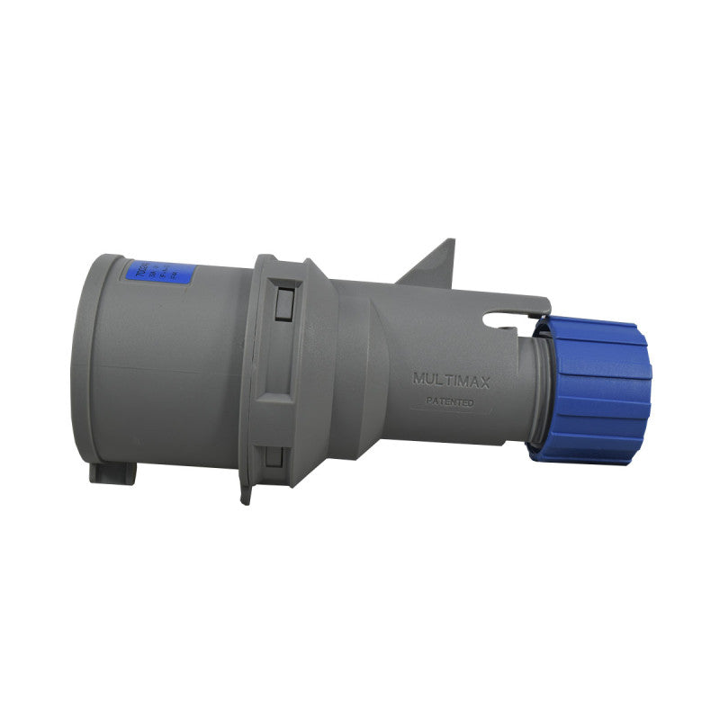 Clavija 32A 3P+N+T 9H IP44 250V Azul MULTIMAX PALAZZOLI
