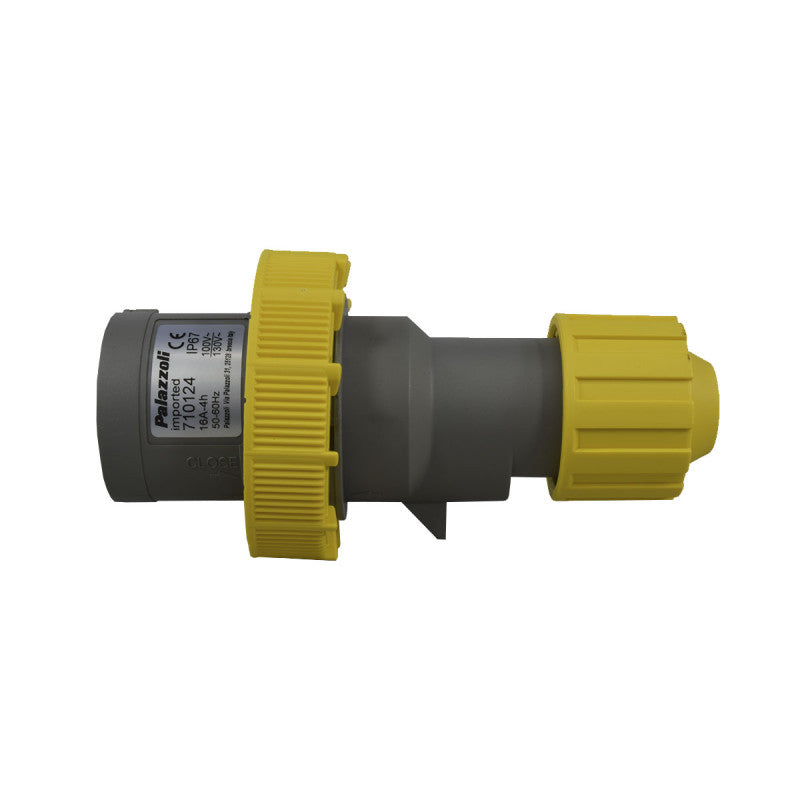 Clavija 16A 2P + T 4H IP67 130V Amarillo MULTIMAX PALAZZOLI