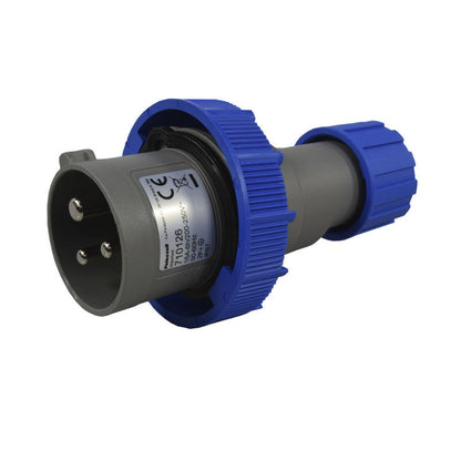 Clavija 16A 2P + T 6H IP67 250V Azul MULTIMAX PALAZZOLI