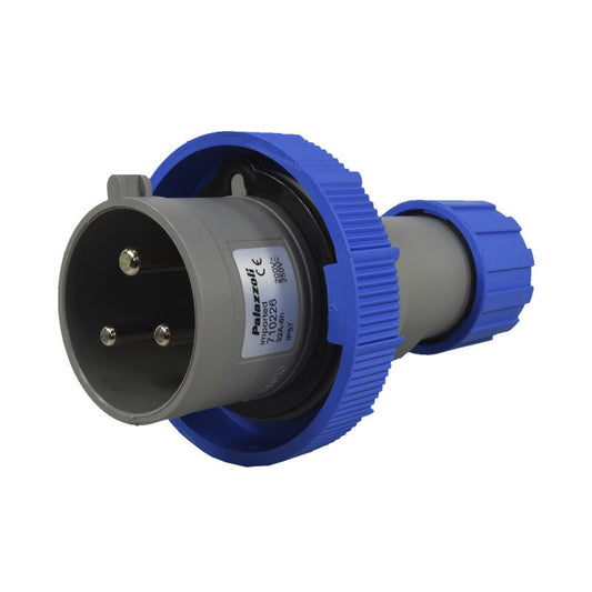 Clavija 32A 2P + T 6H IP67 250V Azul MULTIMAX PALAZZOLI