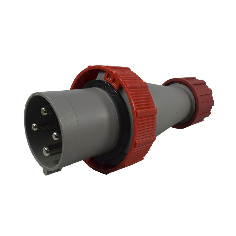 Clavija 63A 3P + T 6H IP67 415V Rojo MULTIMAX PALAZZOLI