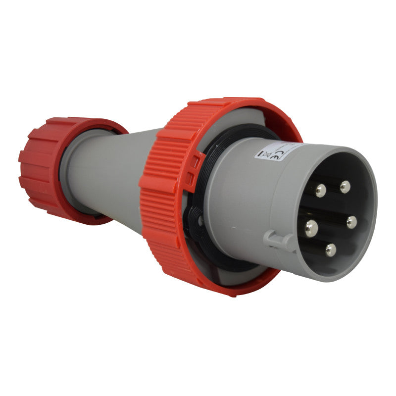 Clavija 63A 3P+N+T 6H IP67 415V Rojo MULTIMAX PALAZZOLI