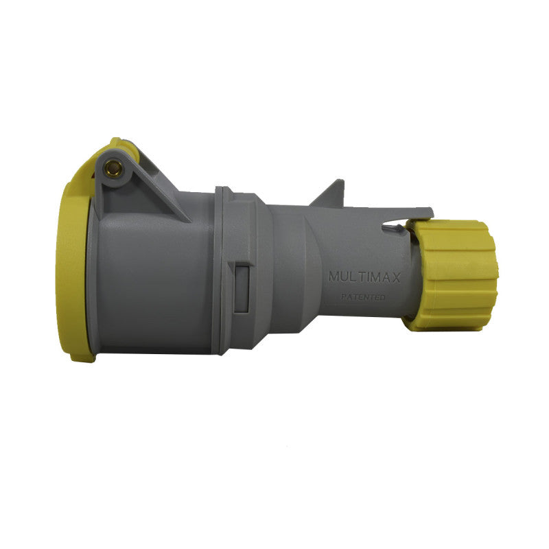 Toma Aérea 16A 2P + T 4H IP44 130V Amarillo MULTIMAX PALAZZOLI