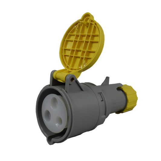 Toma Aérea 32A 2P + T 4H IP44 130V Amarillo MULTIMAX PALAZZOLI