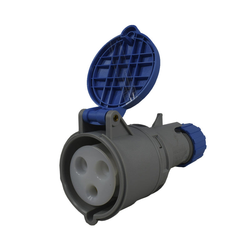 Toma Aérea 32A 2P + T 6H IP44 250V Azul MULTIMAX PALAZZOLI