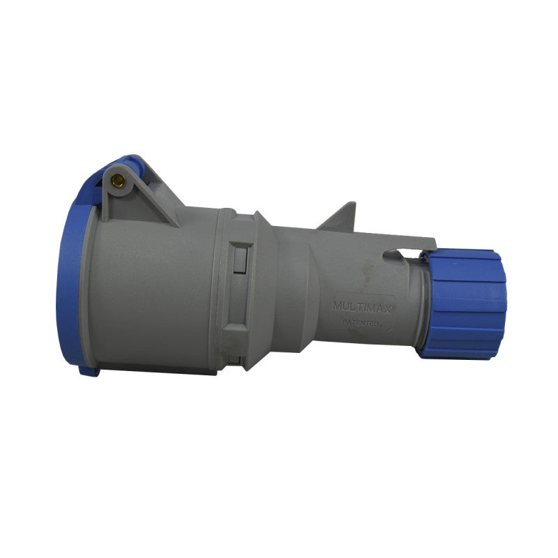 Toma Aérea 32A 2P + T 6H IP44 250V Azul MULTIMAX PALAZZOLI