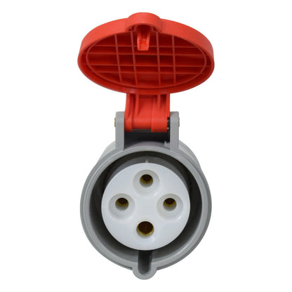 Toma Aérea 32A 3P + T 6H IP44 415V Rojo MULTIMAX PALAZZOLI