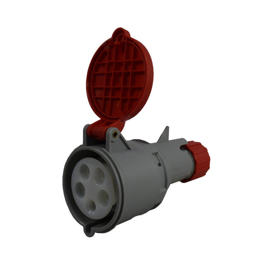 Toma Aérea 32A 3P+N+T 6H IP44 415V Rojo MULTIMAX PALAZZOLI