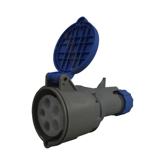 Toma Aérea 32A 3P+N+T 9H IP44 250V Azul MULTIMAX PALAZZOLI