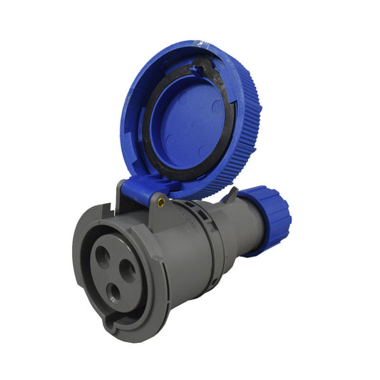 Toma Aérea 32A 2P + T 6H IP67 250V Azul MULTIMAX PALAZZOLI