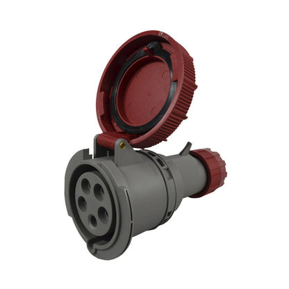 Toma Aérea 32A 3P+N+T 6H IP67 415V Rojo MULTIMAX PALAZZOLI