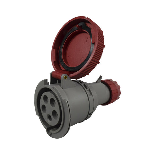 Toma Aérea 32A 3P+N+T 6H IP67 415V Rojo MULTIMAX PALAZZOLI