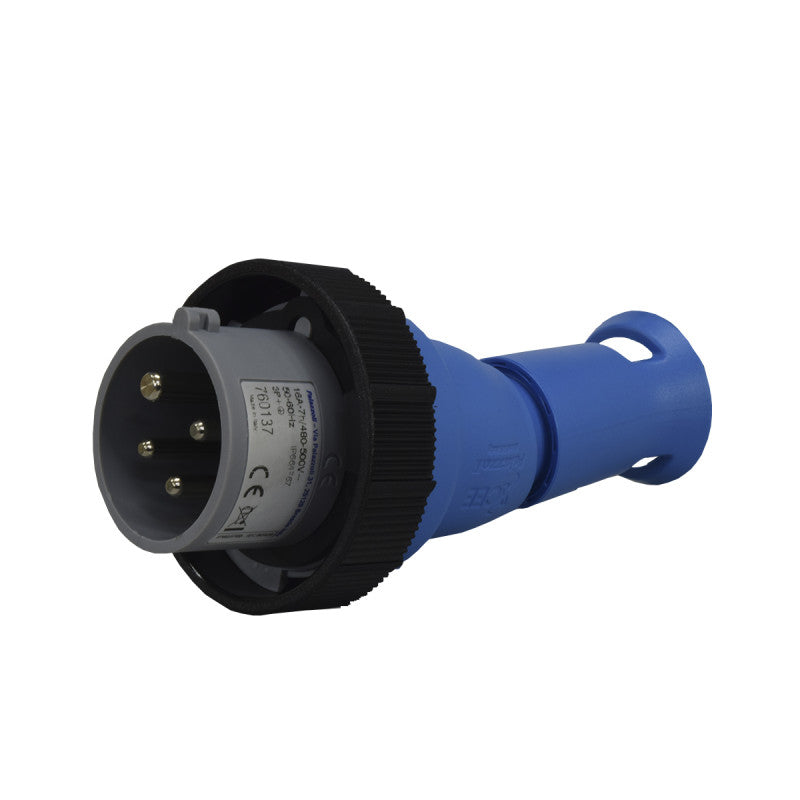 Clavija 16A 3P + T 7H IP67 500V Negro X-CEE PALAZZOLI