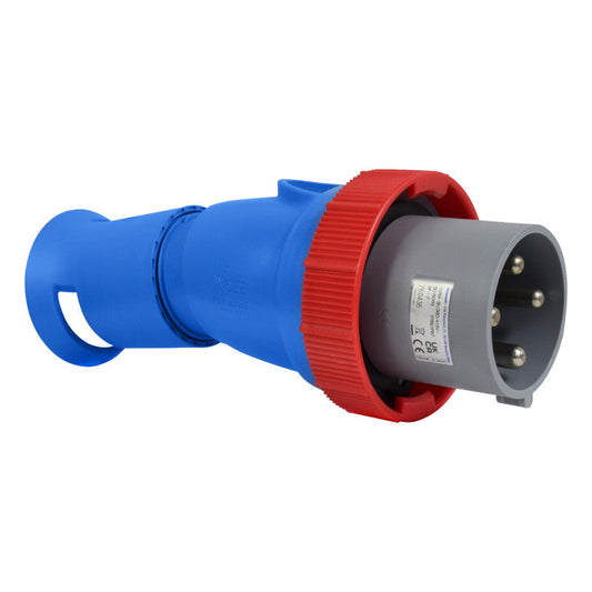 Clavija 125A 3P + T 6H IP67 400V Rojo X-CEE PALAZZOLI