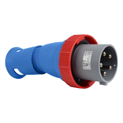 Clavija 125A 3P+N+T 6H IP67 400V Rojo X-CEE PALAZZOLI