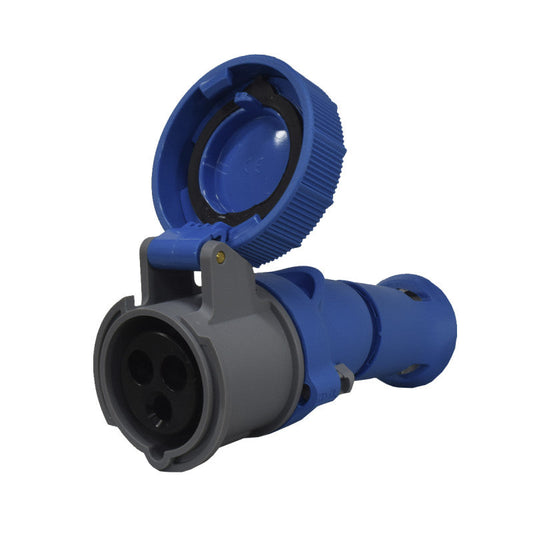 Toma Aérea 16A 2P + T 6H IP67 230V Azul X-CEE PALAZZOLI