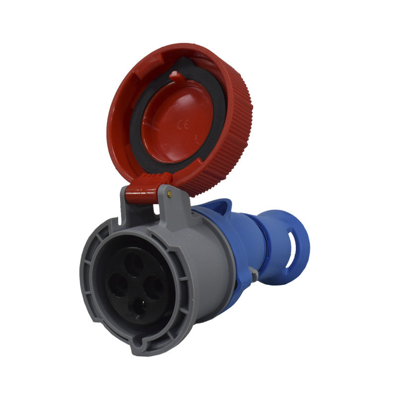 Toma Aérea 32A 3P + T 6H IP67 400V Rojo X-CEE PALAZZOLI